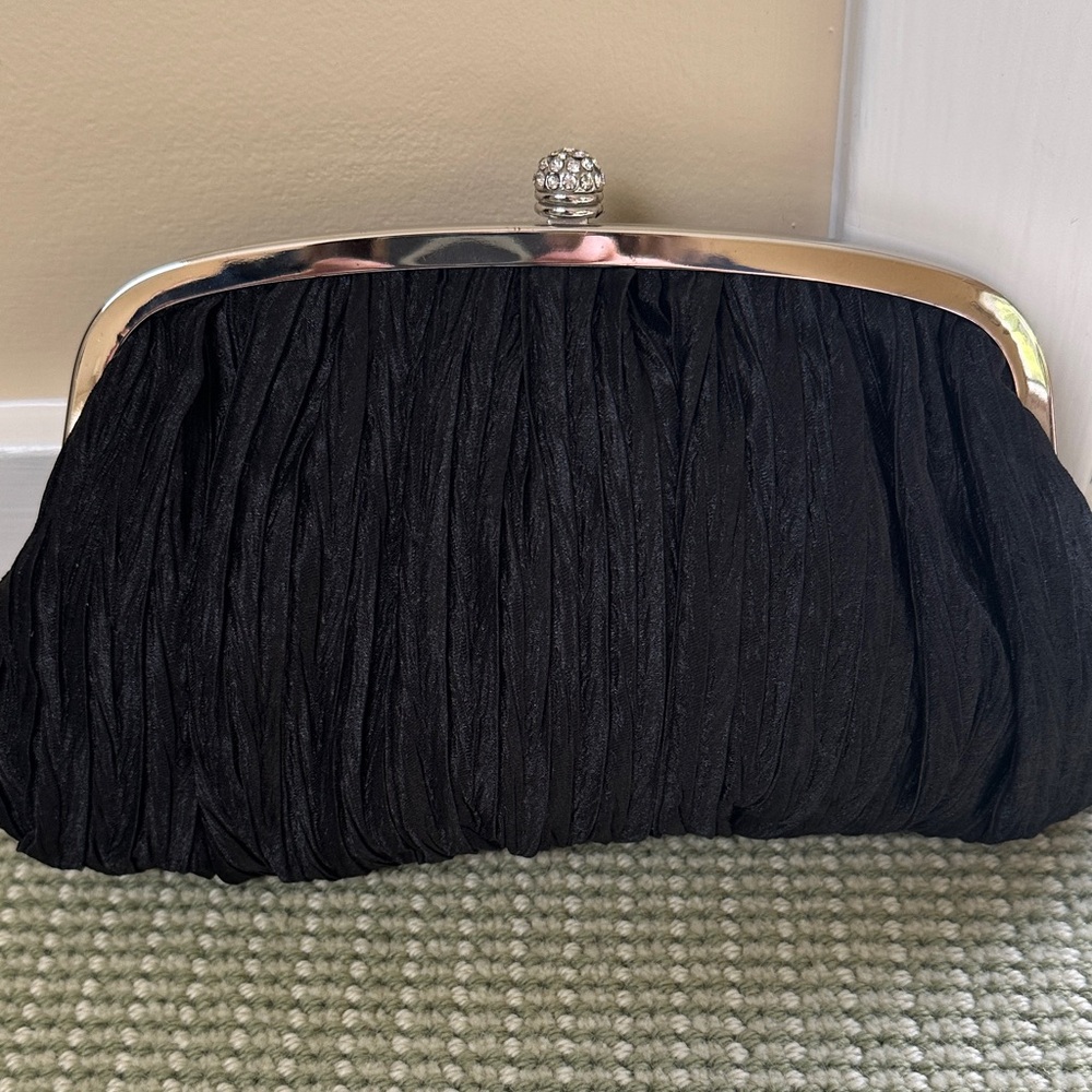 Elegant Neiman Marcus Black Clutch Bag